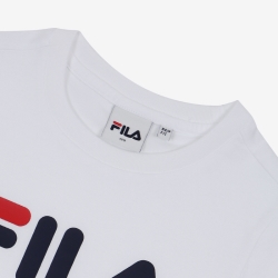 Fila Uno Linear Round - Poikien T Paita - Valkoinen | FI-74262